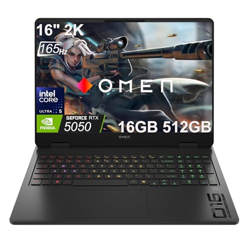 HP OMEN 16 XQ[~Om[gp\R(16C` 2K G-SYNC 165HzA16GB DDR5A512GB SSDANVIDIA RTX 5050 8GB (> RTX 4060)AIntel Core Ultra 5 225H (>