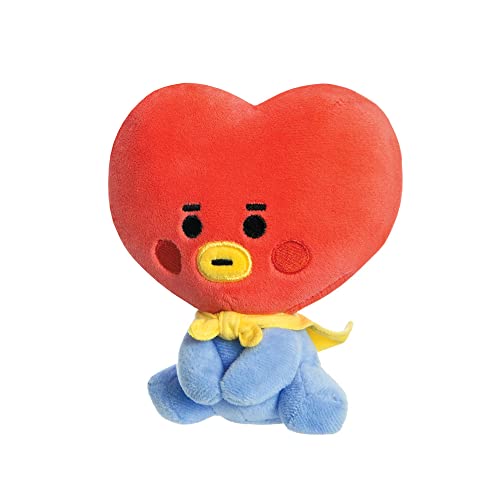 Aurora, 61481, BT21 Official Merchandise, Baby TATA sitzend, 13cm,Blau/Rot