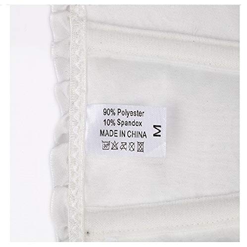 Damen-Korsetts, sexy Brokat, Überbrustkorsett mit Schnürung, Korsettstäbchen, Shapewear-Outfit, B-weiß, 36