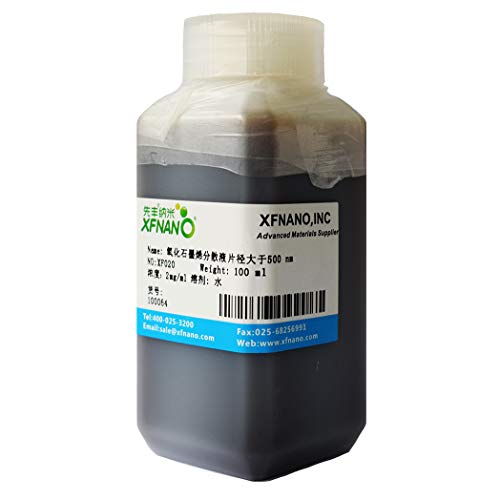 Research Grade Single Layer Graphene Oxide Dispersion with Diameter<500nm-Same Day Priority Shipping