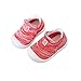 DEBAIJIA Zapatos para Niños 3-30M Bebés Caminan Niñas Antideslizantes Suela Blanda Malla Material Transpirables 17/18 EU Rojo (Tamaño Etiqueta 15)
