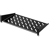 Stahlblech Rittal DK 5501.615 Rack Shelf Geräteboden 2HE Festeinbau T250 mm – Rack Zubehör (Rack Shelf, Black, Steel, 25 kg, 48.3 cm (19), 2U)