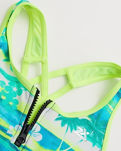 Image of ZeroXposur Big Girls' One Piece Swimsuit with Board Short