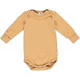 Müsli by Green Cotton Body Cozy Me L/S Ropa Interior de Entrenamiento para bebés y niños, Canela, 6 Mes
