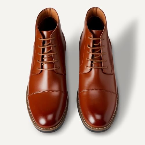 Image of Amazon Essentials Men's Cap Toe Lace Up Ankle Dress Boots