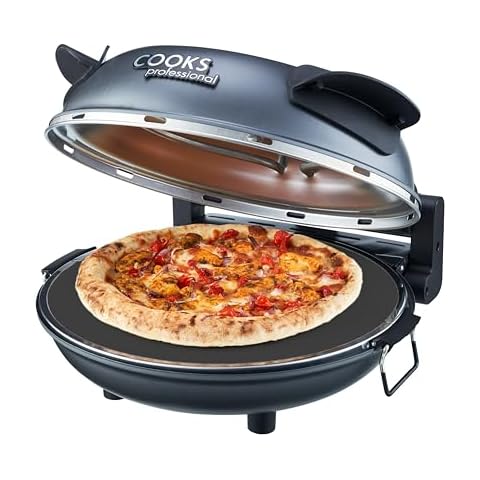 Cooks Professional Electric Pizza Oven with Stone Base Cover