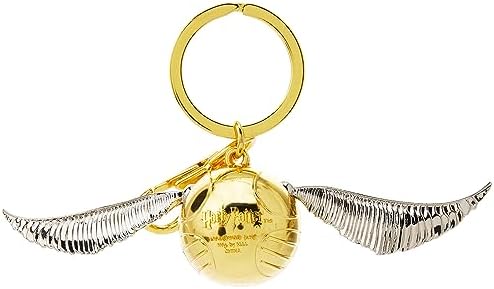 Monogram Harry Potter Gold Snitch Pewter Key Ring