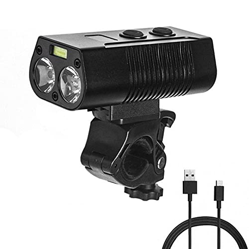 yeacher Farol de bicicleta 750 Lumen Faixas 200M Bicicleta em liga de alumínio Farol noturno para ci