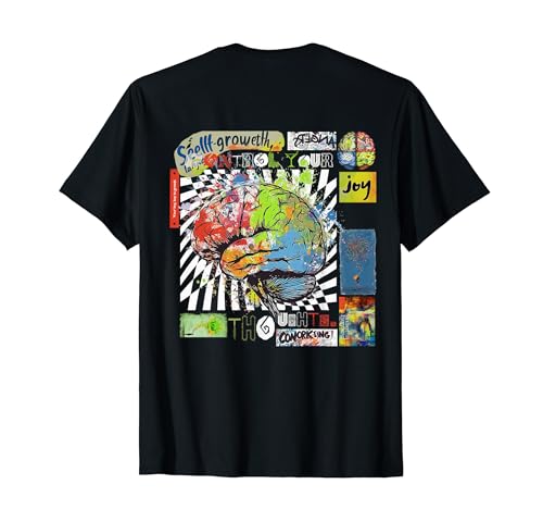 Cerebro de moda | Backprint | Diseño de ilustraciones abstractas Camiseta