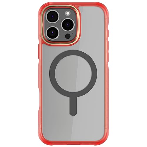 Coque iPhone 16 Pro Max rose Ghostek Covert transparente silicone MagSafe