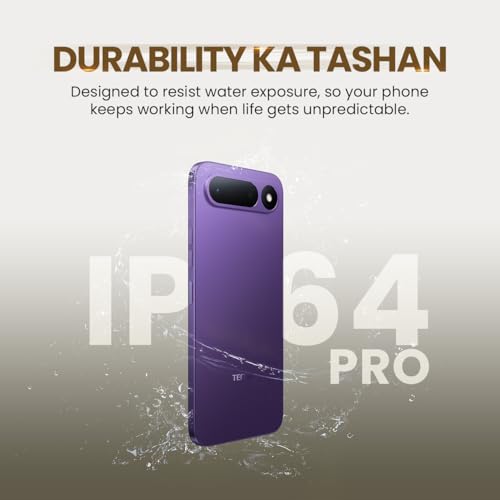 Image of Tecno Spark 50 5G (Fantasy Purple, 4GB+128GB) | 6500mAh Battery + 45W Fast Charger | Upto 18GB* RAM | MIL-STD 810H Protection | Fastest 8X Network Speed* with URSP | 120Hz Smooth Display