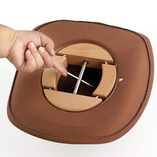 Écarteur de casquette en bois universel pour ranger et ajuster vos modèles en feutre chez vous