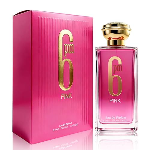 Image of AFLUXE Women's Eau de Parfum, Floral Fruity Women's 6pm Pink Perfume, Long Lasting Classic Fragrance, Natural Spray, 3.4 Fl Oz (100ml)