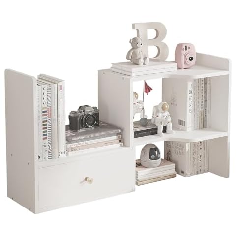NUODWELL Adjustable Desktop Bookshelf for Home & Office Cover