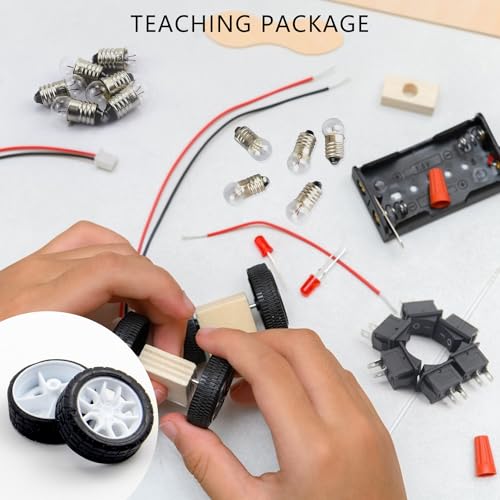 Vaskula 103 Piezas Kit Electrico Escolar Motores Electricos Pequeños Armar Circuito Electrico Para Niños Kit para Experimentos de Física Experimentos Eléctricos Proyectos Científicos de Bricolaje - imagen 7