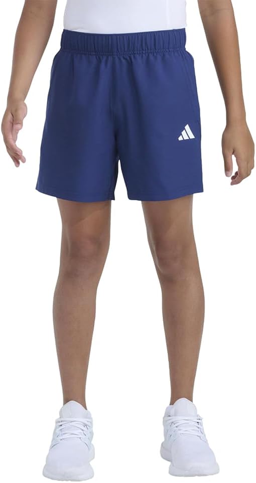 adidas Kids Boys Woven Essentials Small Logo Short Casual Bottoms Casual - Blue image 5