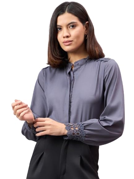 style quotient Women Solid Polymoss Regular Fit Formal Shirt-picture-23