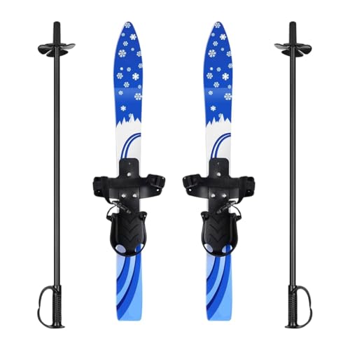 Amagogo Tablas y Bastones de esquí Esquís de Nieve para niños Tablas de Snowboard para Exteriores Niños Niñas Niños Snowblades Esquís Cortos para Nieve para , Azul