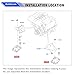 2PCS Engine Mount Left & Right Bracket Kit Fit for Range Rover Sport L663 L322 L405 L494 L462 Engine Support OE# LR056882