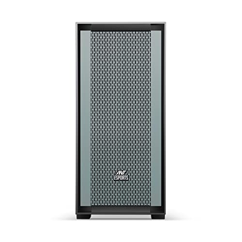 Image of Ant Esports 690 Air Mid- Tower Computer Case /Gaming Cabinet - Black /Grey | Supports E-ATX, ATX, Micro-ATX, Mini-ITX | Pre-Installed 3 x 120mm ARGB Fans in Front