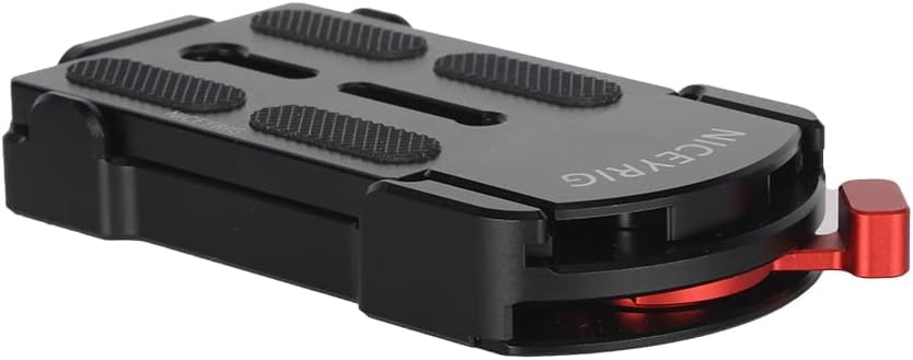 NICEYRIG Piastra a sgancio rapido tipo Arca, treppiede per fotocamera a sgancio rapido con vite 1/4-20, filettata 1/4 e antiscivolo per treppiede Arca/DJI DJI Ronin RS3/RS3Pro/RS2/RSC2/SC-550