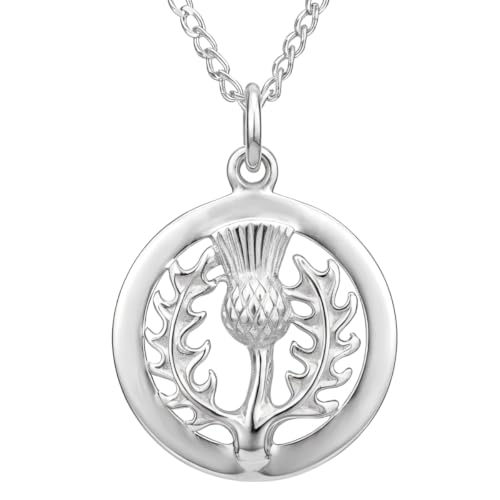 Collier chardon écossais en argent 925 : cadeau pour femme