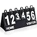 Upstreet Portable Scoreboard Flipper - Score Keeper Flips up to 99" (Black, White)