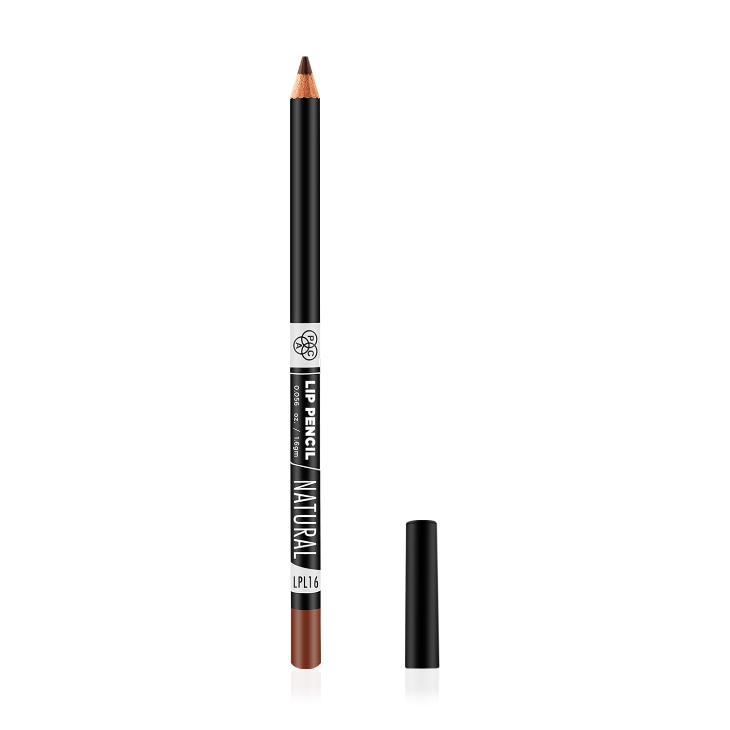 PAC Lip Pencil - 16 (Natural) | Richly Pigmented One Swipe Application | Creamy Non Drying Comfortable Formula | Wood Barrel Lip Liner Pencil-image-37