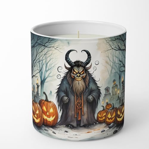 Caroline's Treasures DAC2248CDL Krampus The Christmas Demon Spooky Halloween Decorative Soy Candle Nature Soy Wax Essential Oil Home Decor Ideal for Bedroom Kitchen Bath Office Gift, 10 oz