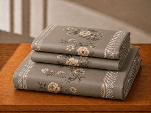 Image of Castiqa 400 TC Cotton Feels All Over Elastic Fitted Bedsheet Set Perfect Upto 10inch Mattress with 2 Matching Pillow Covers Size-18x28inch (Queen Size 60x78, Black Stripes)