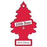 LITTLE TREES 10101 Little Trees Air Freshener Tree MTR0035 Wild Cherry Fragrance For Car Home Boat Caravan,Single Pack