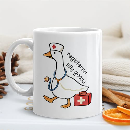 Taza de cerámica Registered Nurse Goose 11 oz miniatura 4