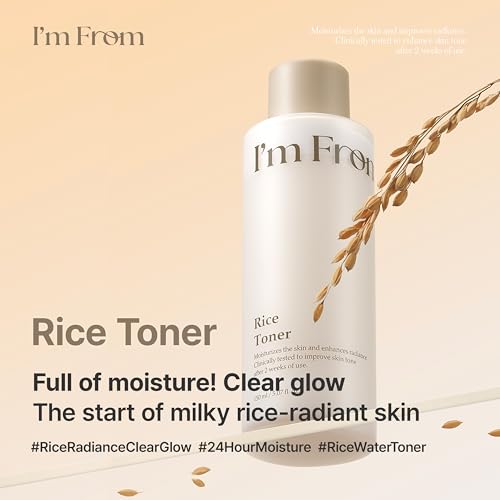 Image of I'm From Rice Toner, Korea Glow Milky Rice Toner, niacinamide, Glass&Dewy, Hydration, Calming, All Skin Types, Korean Skin Care 5.07fl.oz