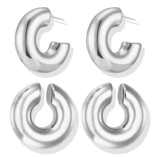 Image of Ear Cuff Set Non Piercing Stackable Clip On Earrings