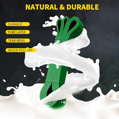 Image of ROSAPOAR Resistance Band Pull up Band Fitness Exercise Bands Natural Latex for Workout Body Stretch Powerlifting Band Fitness Sport Training at Home /The Gym