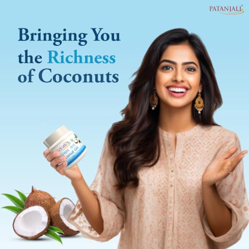 Image of Patanjali Coconut Oil 500ml Jar Pack | Pure Coconut Hair Oil for Hair Nourishment, Skin Moisturizing & Body Massage