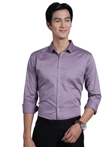 Image of Majestic Man Slim Fit Satin Cotton Formal Shirt for Men