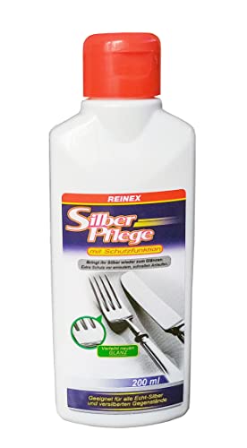 SILBERPFLEGE mit Schutzfunktion 200ml Silber Reiniger Reinigung Pflege Glanz Silberreiniger Silberputzmittel Schmuckpflege 75 SILBERPFLEGE mit Schutzfunktion 200ml Silber Reiniger Reinigung Pflege Glanz Silberreiniger Silberputzmittel Schmuckpflege 75