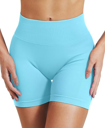 Image of VOYJOY Women Workout Impact Shorts 2.5 inch / 3.6 inch / 4.5 inch / 6 inch Scrunch Butt Booty | Tummy Control, High Waisted, Bike Short, Gentle Compression, for Women