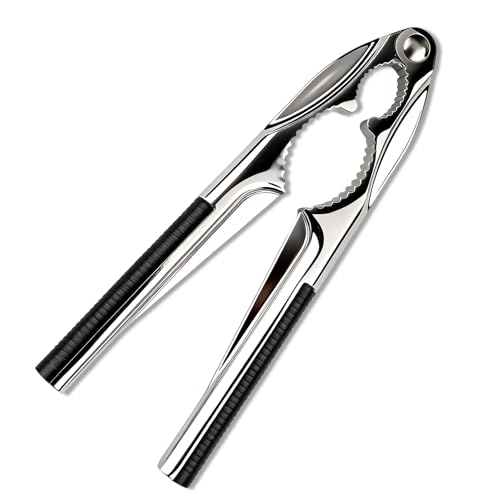 Nut Crackers, Nutcracker Heavy Duty with Non-Slip Handle, Multifunctional Nut Cracker for Pecan Walnut Almonds, Hazelnuts, Pistachios, Kitchen Plier Cutter Tool