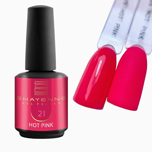 Shayenne - Esmalte de uñas de gel UV (21 unidades, 15 ml, de larga duración, alto brillo, para lámpara UV/LED, manicura y pedicura, calidad profesional, fabricado en Alemania)