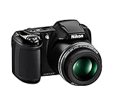 Nikon Coolpix L340 20.2 MP Digital Camera with 28x Optical Zoom and 3.0-Inch LCD (Black) (Certified Refurbished)