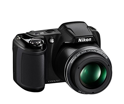 Nikon Coolpix L340 20.2 MP Digital Camera with 28x Optical Zoom and 3.0-Inch LCD (Black) (Renewed)
