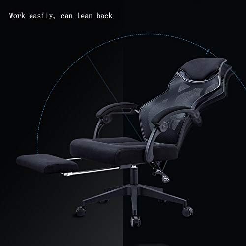 Furniture Office Chair High Back Gaming Chair Recliner Computer Seat Gamer Office Armchair with Footrest Game (Color : A)