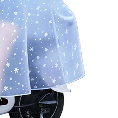 Capa de chuva transparente para ciclismo Topyond Bicicleta elétrica de corpo inteiro leve 4XL floco