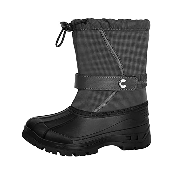 Crova Kids Snow Boots Boys Girls Womens Winter Warm Waterproof Outdoor Anti-Slip Fur Lined Resistant Cold Weather Shoes (Little Kid/Big Kid)