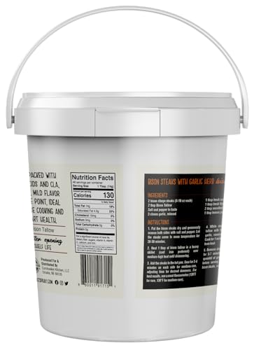 Cornhusker Kitchen Premium Rendered Tub 1.5lbs (Bison Tallow)