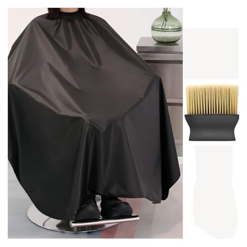 Capa de peluquería negra para adultos unisex