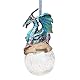Design Toscano Christbaumschmuck, Frost die gotische Drache-Feiertags-Verzierung - Snowflake Dragon Ball Ornament