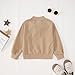BOUTIKOME Waffle Sweatshirts for Toddler Baby Boys Buttons Fashion Shirts Kids Fall Pullover Long Sleeve Tops Clothes(Khaki,2-3T)